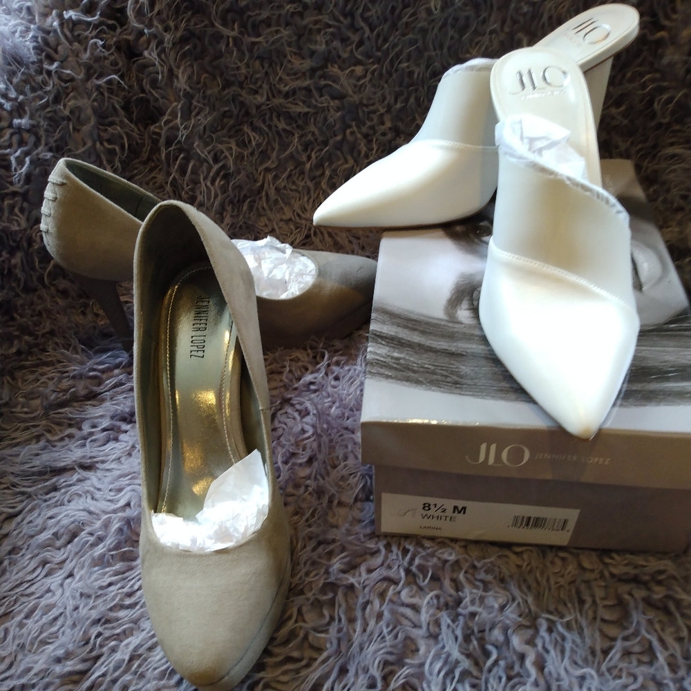 2pairs JLo Larina (boxed) and Lucille (unboxed) new